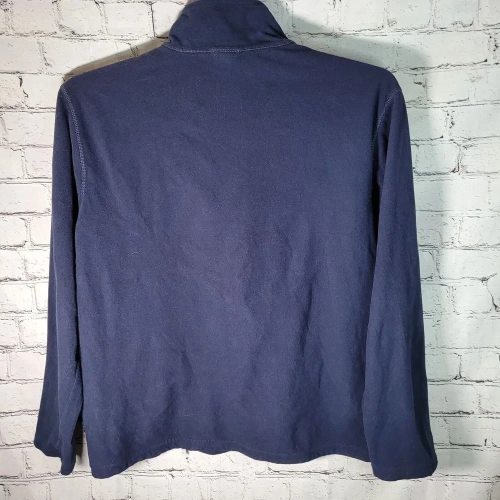 THE NORTH FACE Mens Quarter‎ Zip Light-Weight Blue Fleece Pullover- Size Medium
